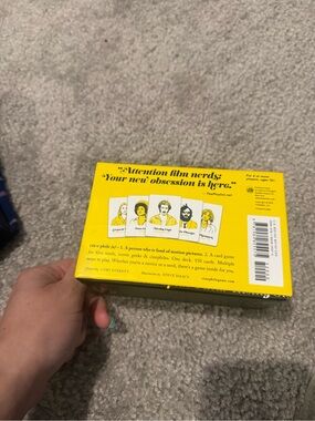 Cinephile Card Game - Bright Yellow Box